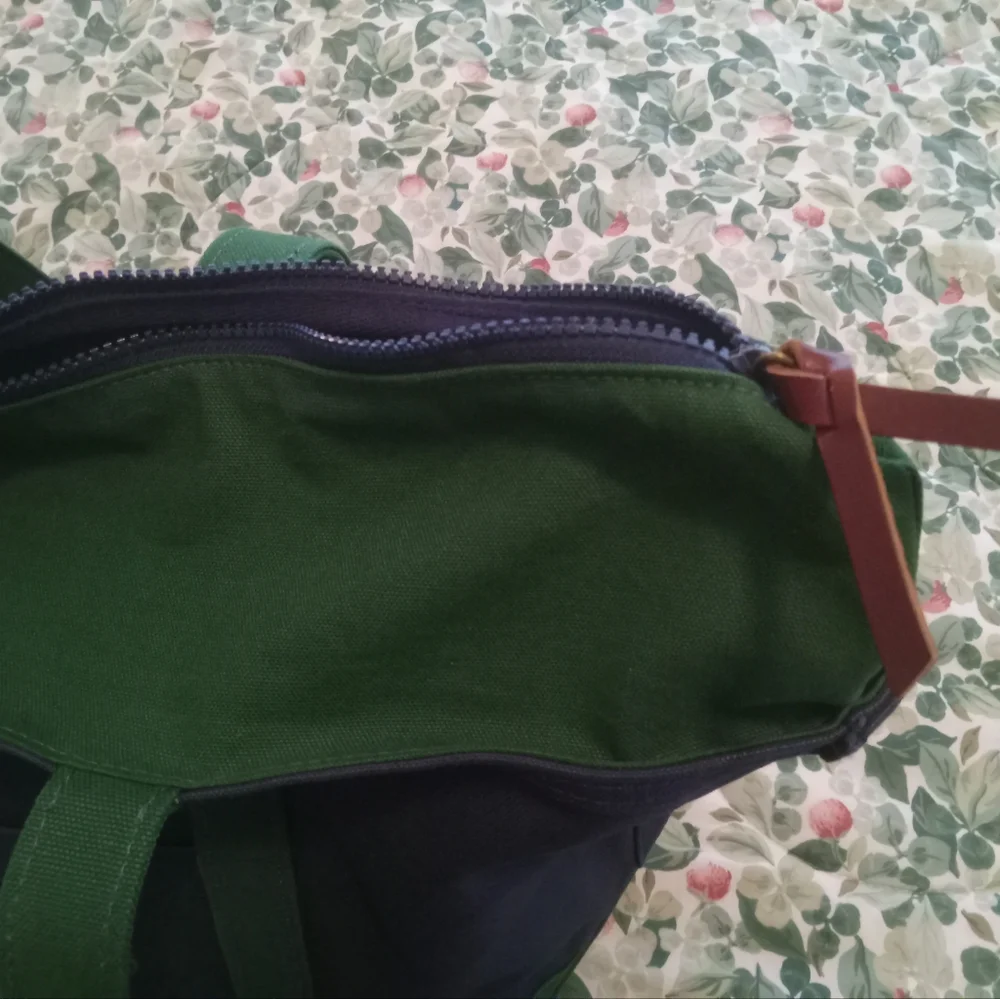 New Men's Polo Canvas Blue/Green Tote Bag